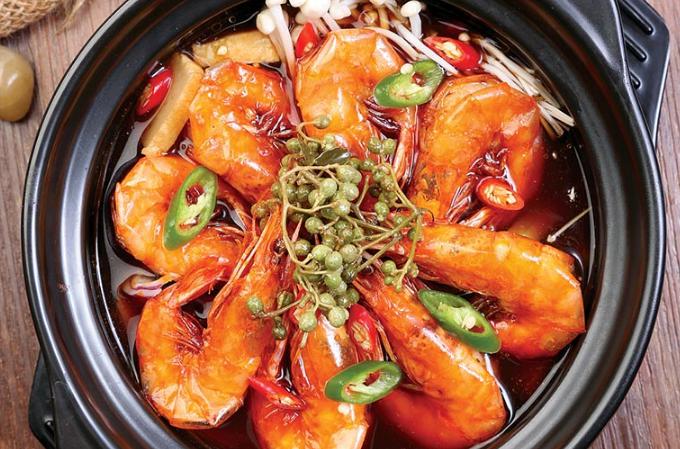 虾得乐烧汁虾米饭